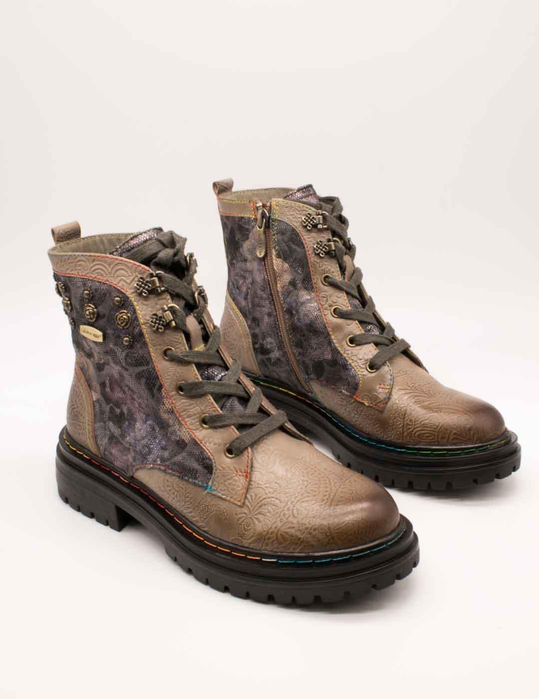 Botín Laura Vita Kandyo 26 Taupe de Mujer