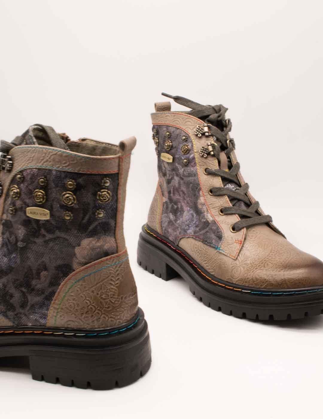 Botín Laura Vita Kandyo 26 Taupe de Mujer