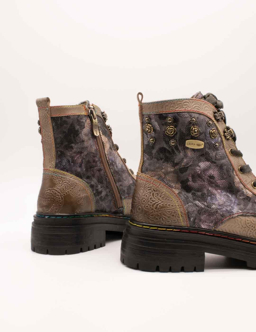 Botín Laura Vita Kandyo 26 Taupe de Mujer