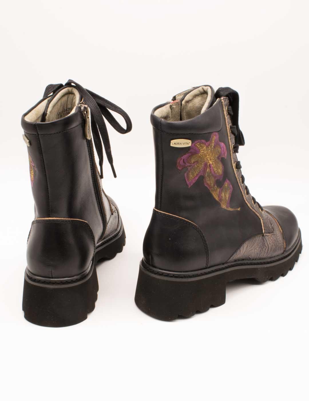 Botín Laura Vita Kouleo 24 Noir de Mujer