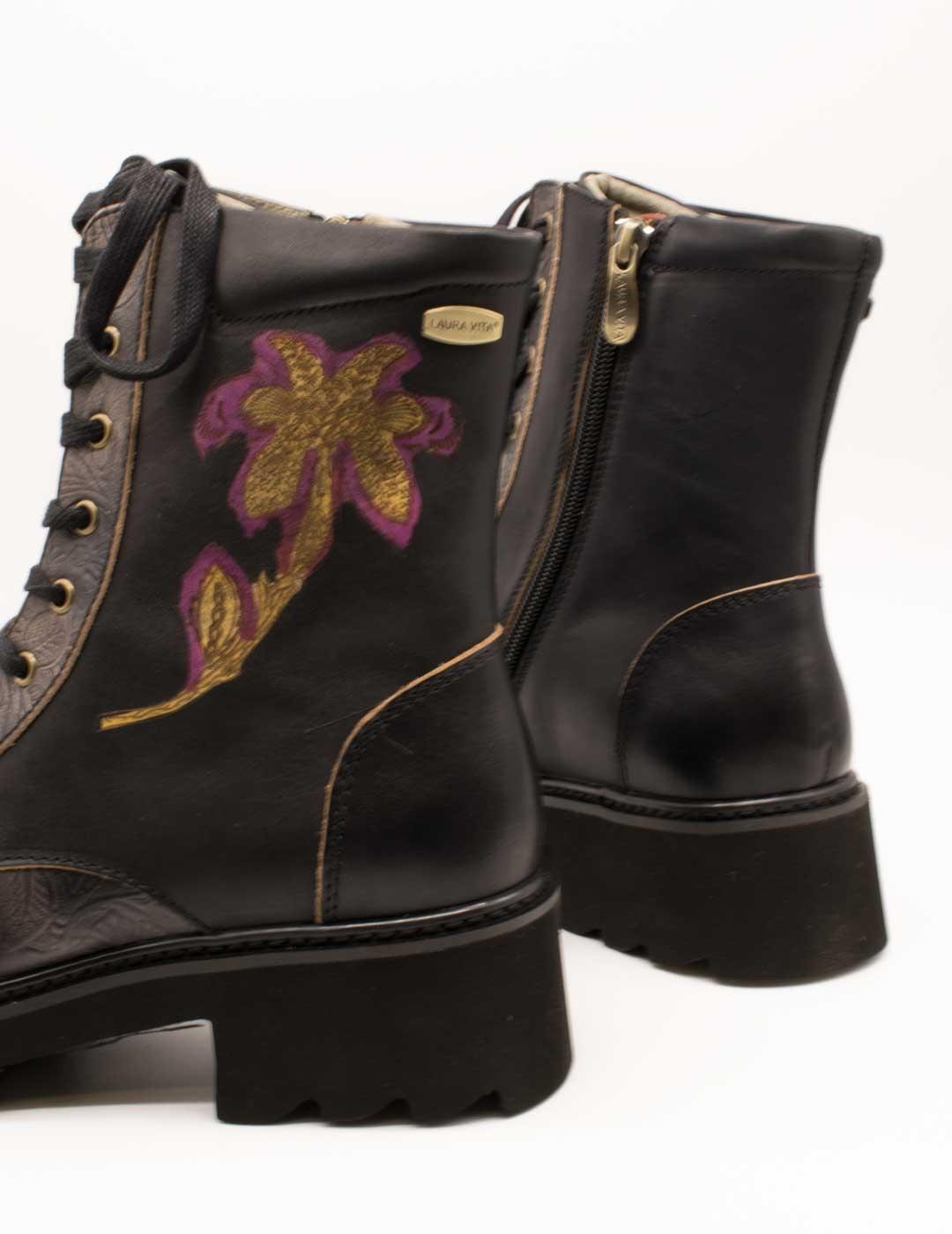 Botín Laura Vita Kouleo 24 Noir de Mujer