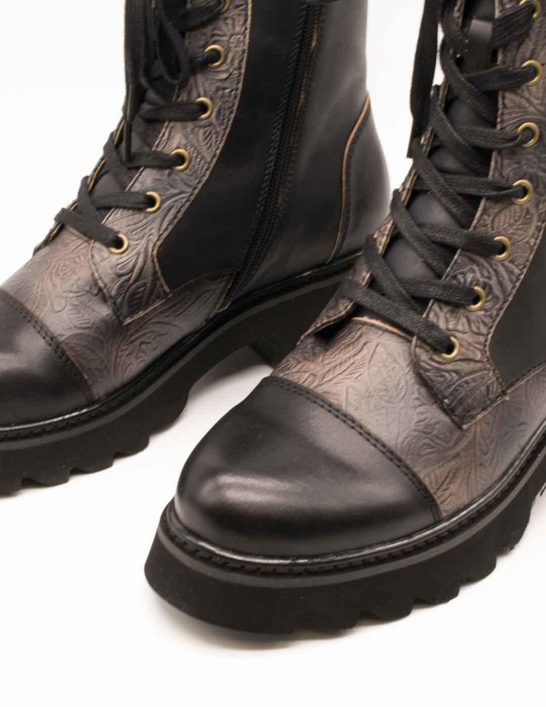 Botín Laura Vita Kouleo 24 Noir de Mujer