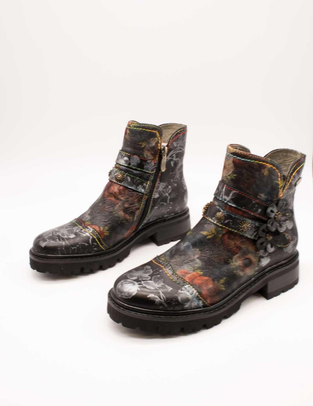 Botín Laura Vita Kouleo 43 Noir de Mujer