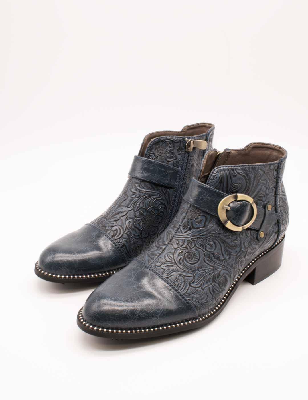 Botín Laura Vita Nalice 12 Bleu de Mujer