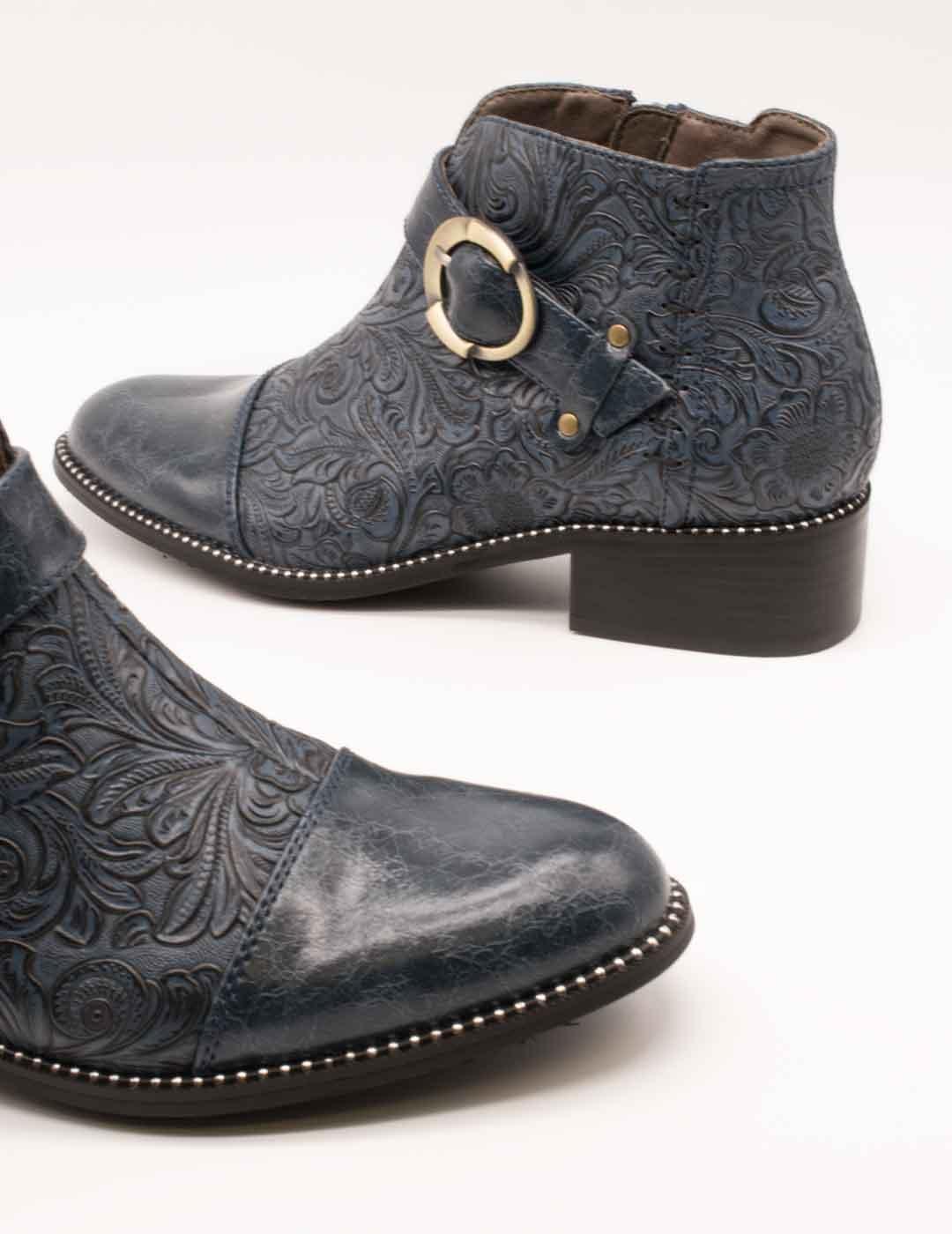 Botín Laura Vita Nalice 12 Bleu de Mujer