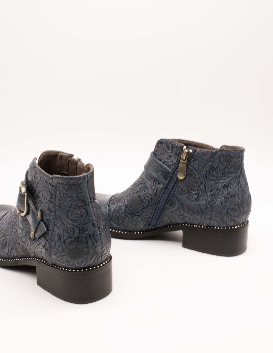 Botín Laura Vita Nalice 12 Bleu de Mujer