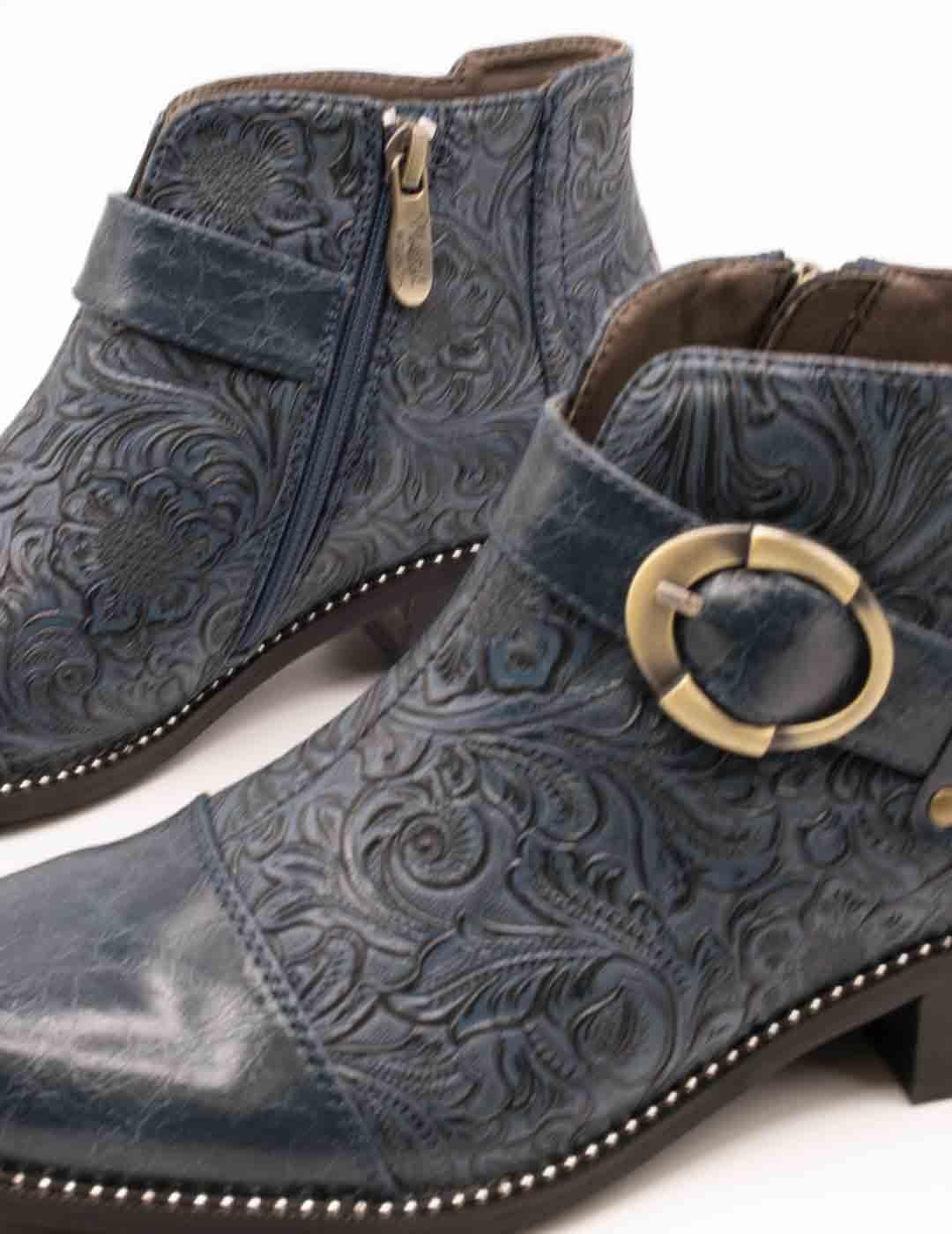 Botín Laura Vita Nalice 12 Bleu de Mujer