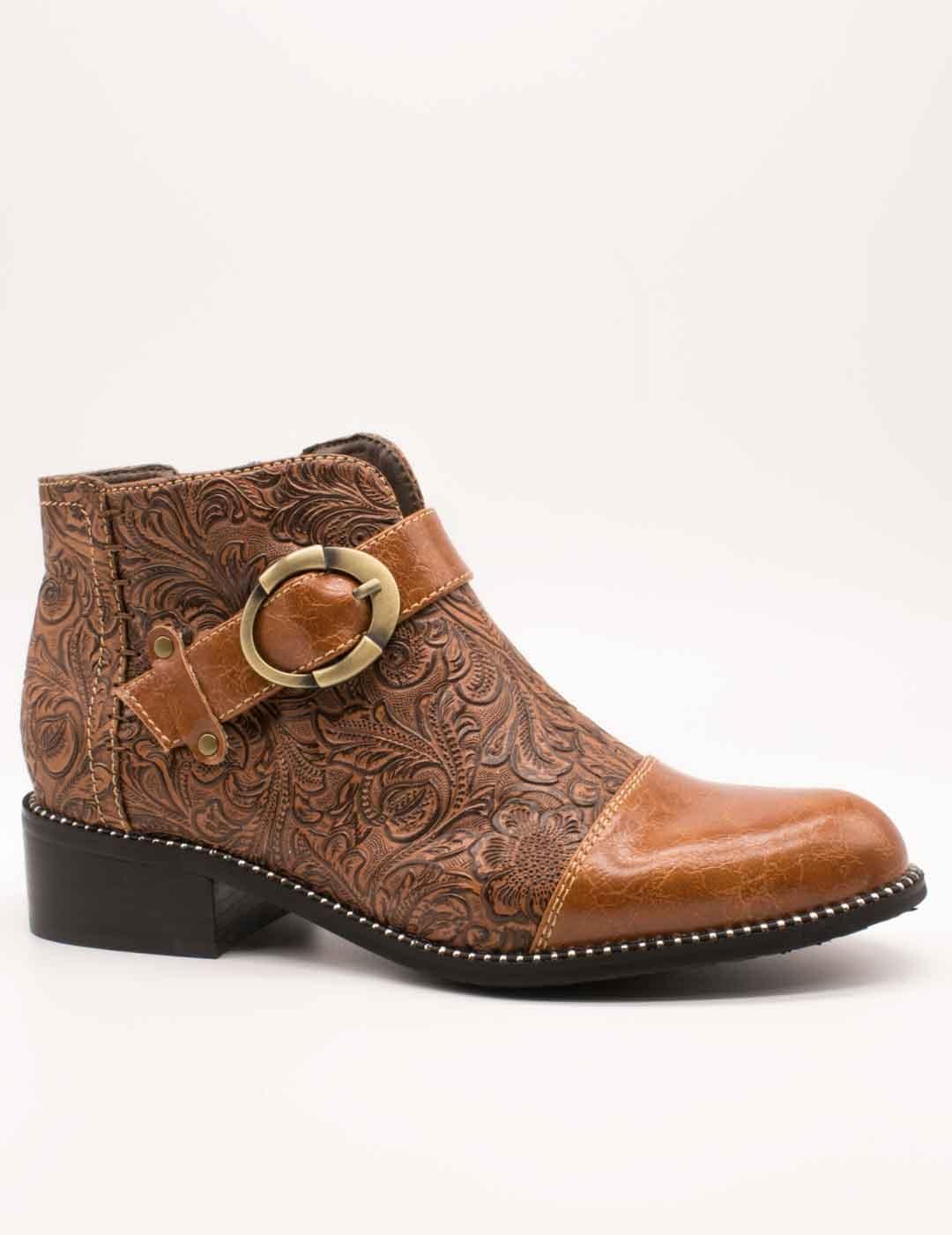 Botín Laura Vita Nalice 12 Camel de Mujer