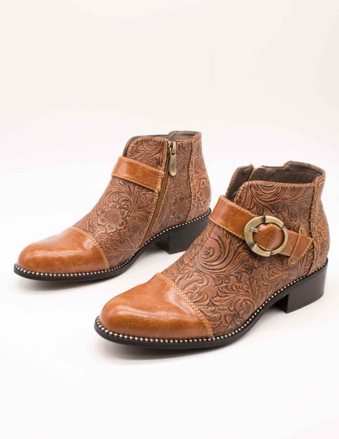 Botín Laura Vita Nalice 12 Camel de Mujer