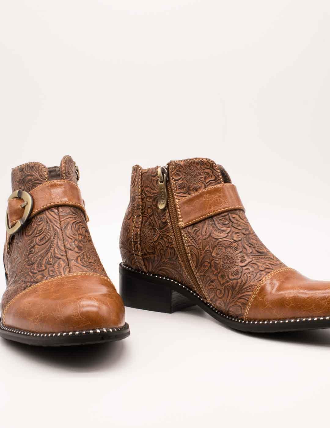 Botín Laura Vita Nalice 12 Camel de Mujer