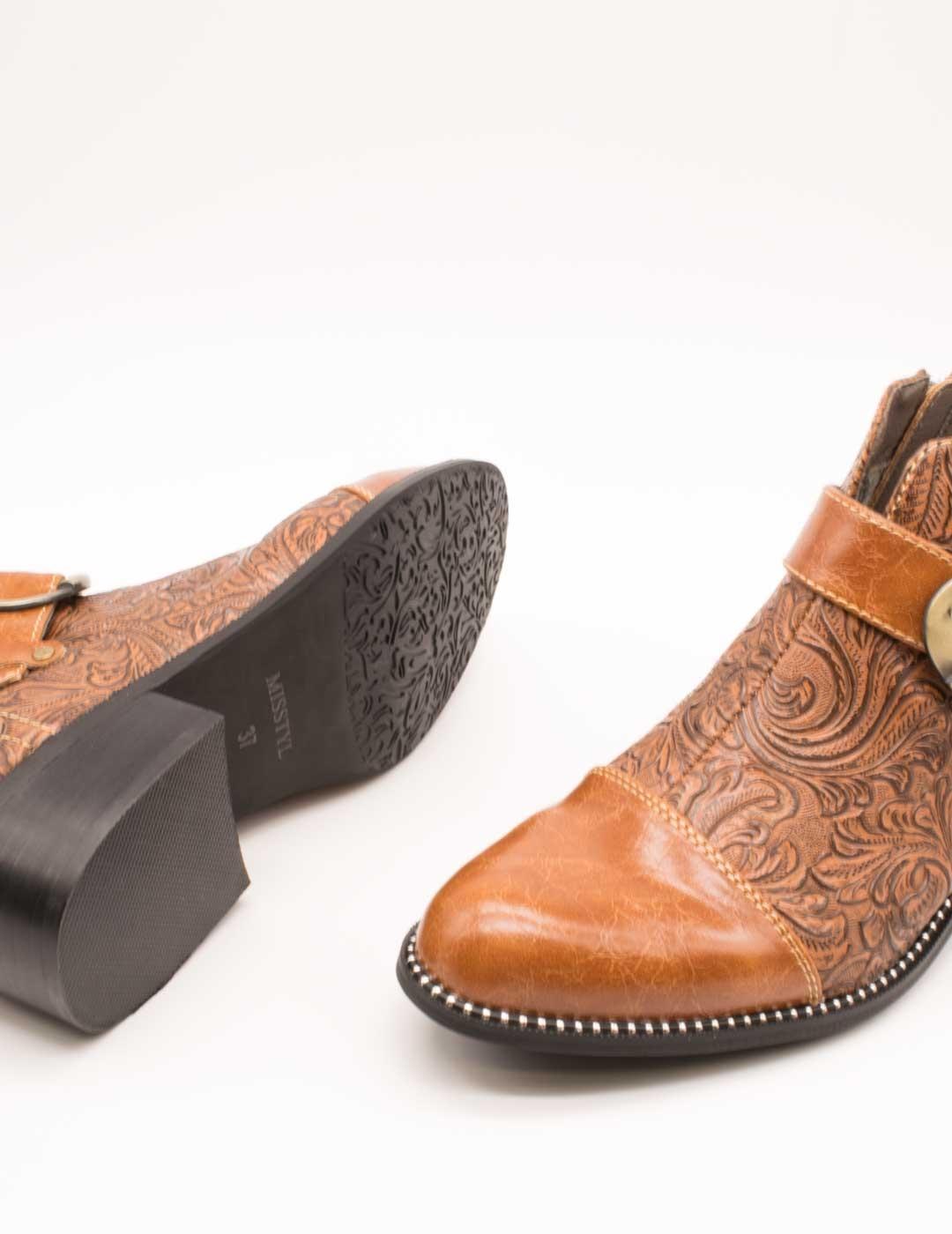 Botín Laura Vita Nalice 12 Camel de Mujer