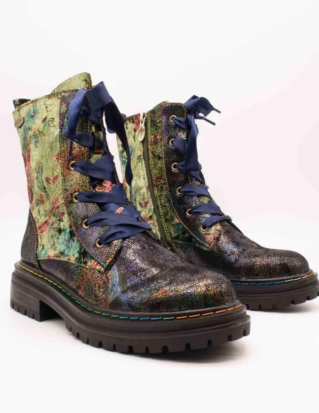 Botín Laura Vita Kandyo 24 Vert de Mujer