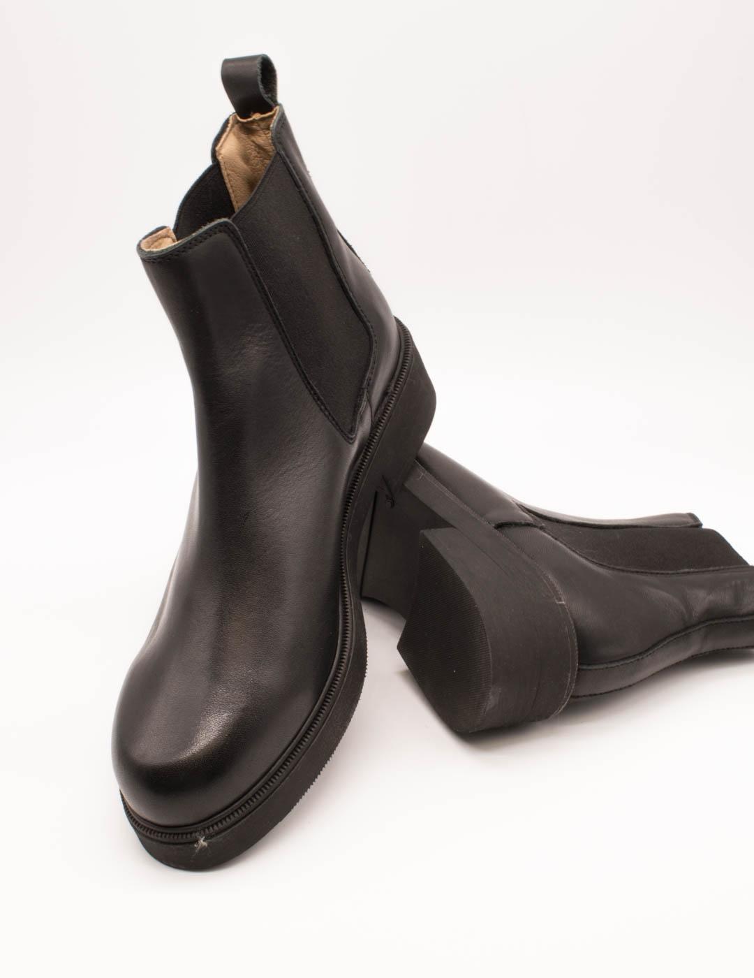 Botín Benson 84710 Napa Negro de Mujer