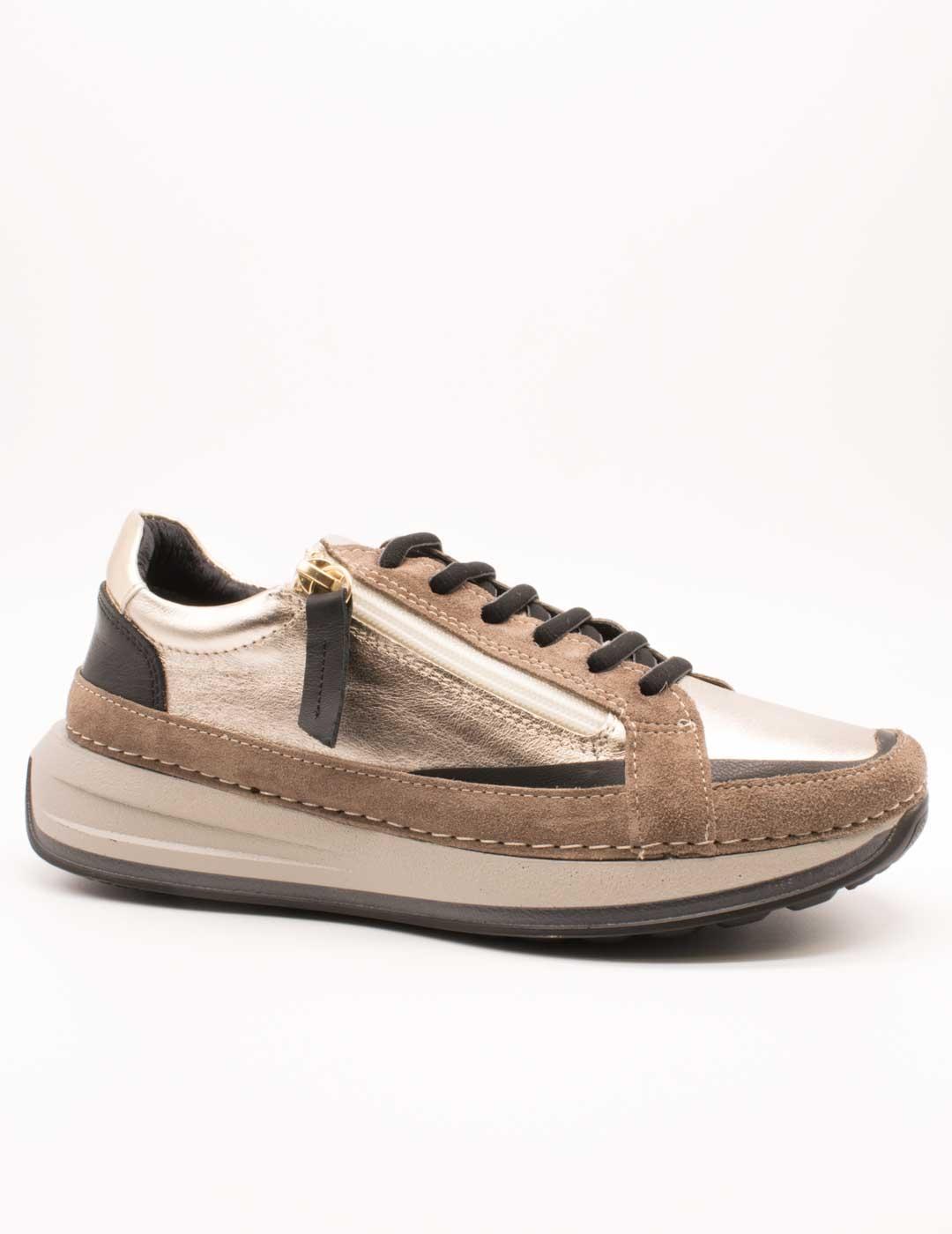 Deportivo 24350-6 B5 Nappa Taupe de Mujer