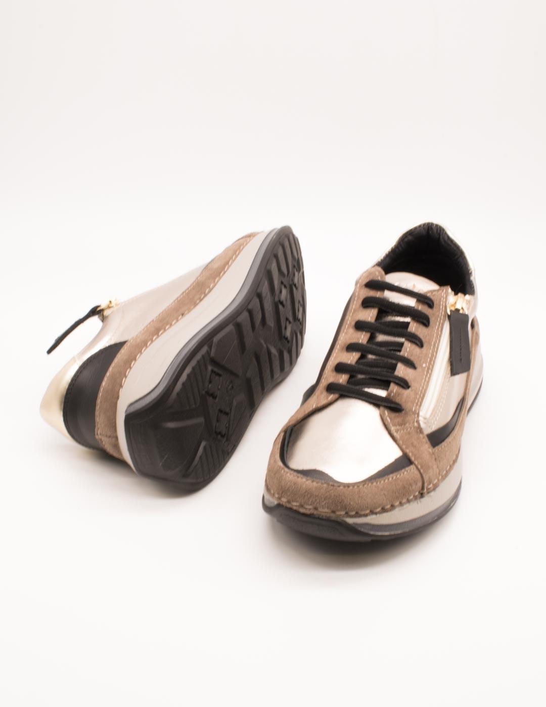 Deportivo 24350-6 B5 Nappa Taupe de Mujer