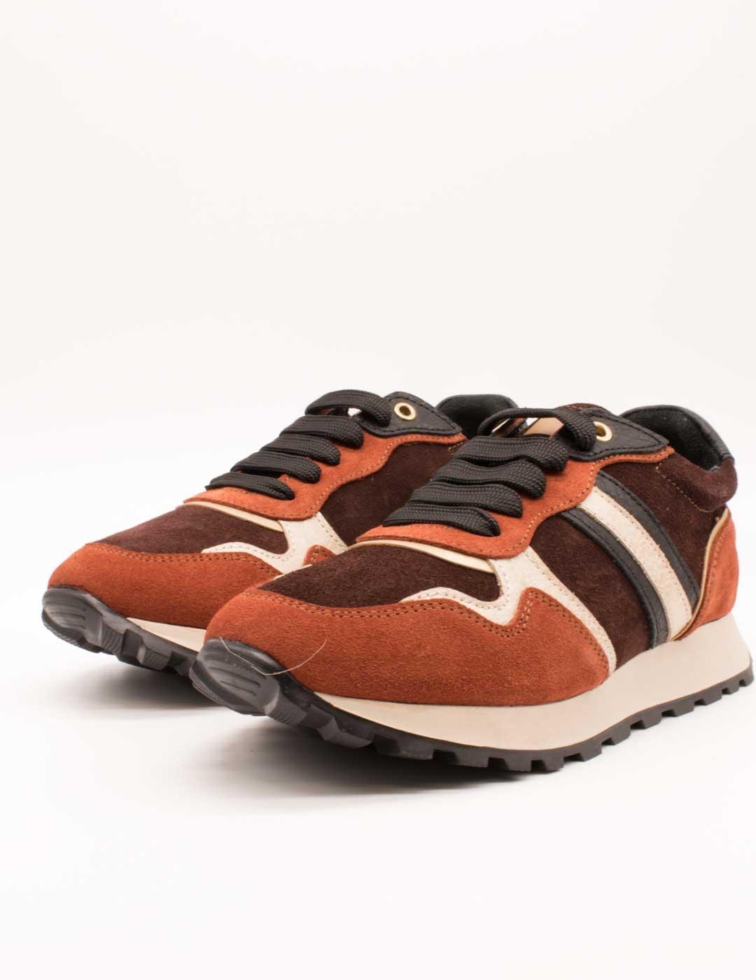 Deportivo 25405A-10F B5 Suede Bordo Combi de Mujer