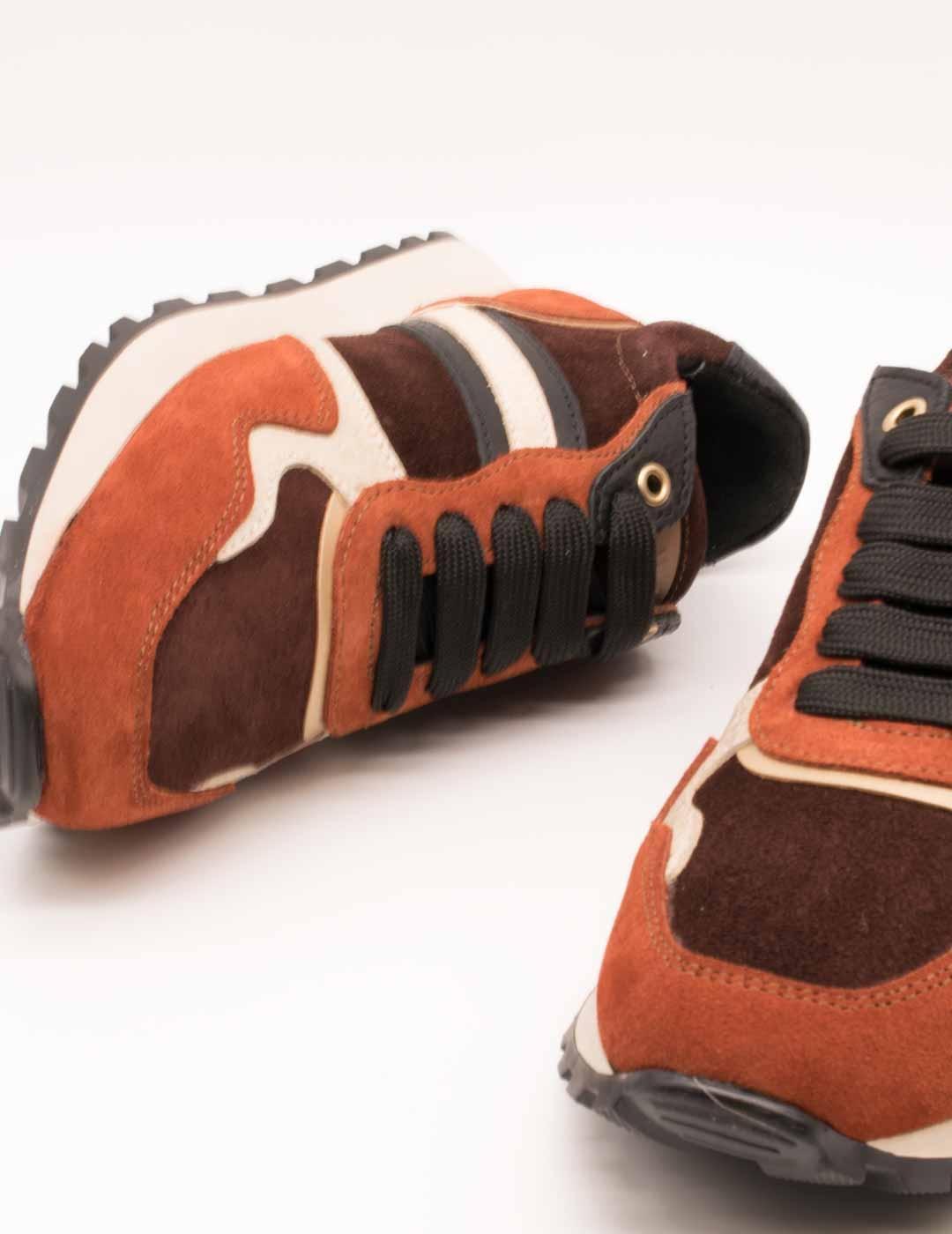 Deportivo 25405A-10F B5 Suede Bordo Combi de Mujer