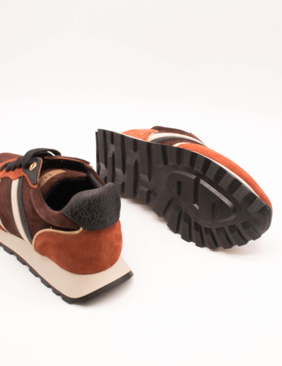 Deportivo 25405A-10F B5 Suede Bordo Combi de Mujer