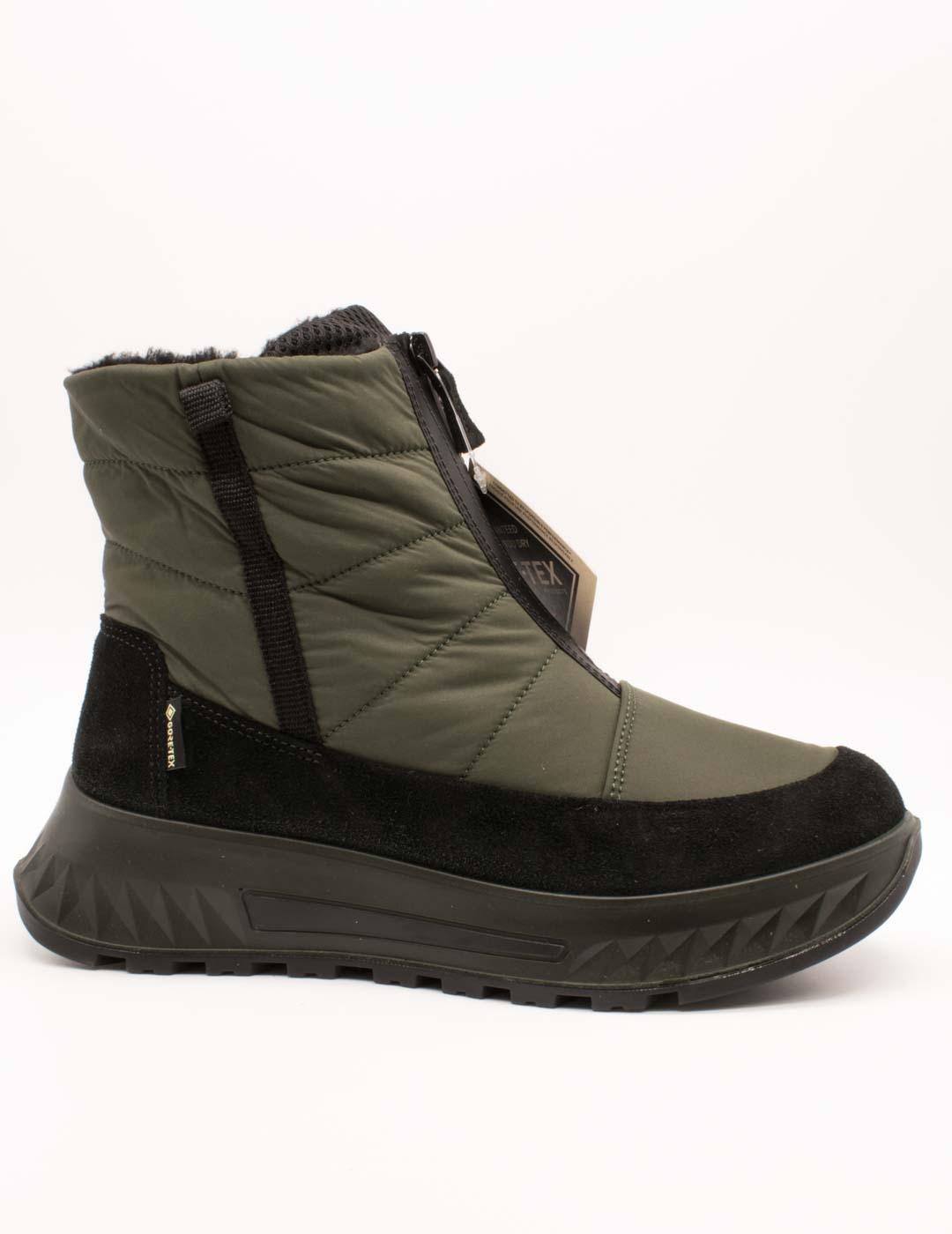 Botín Ara 12-26409-07 Hy-Velour Schwarz-Fango de Mujer