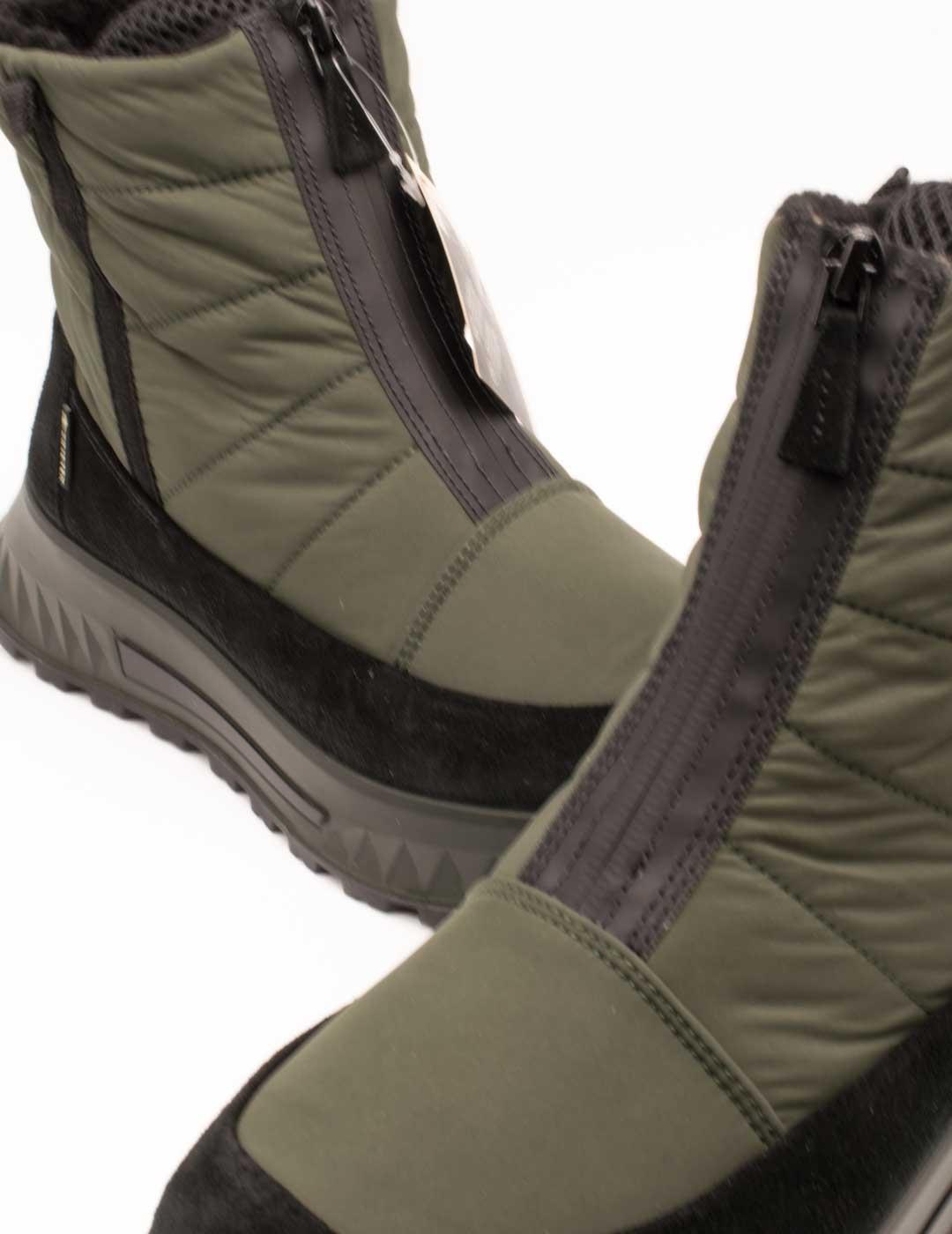 Botín Ara 12-26409-07 Hy-Velour Schwarz-Fango de Mujer