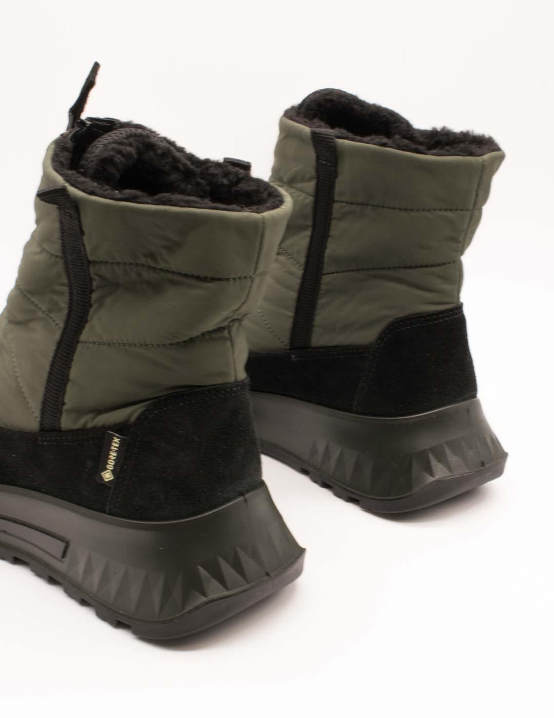 Botín Ara 12-26409-07 Hy-Velour Schwarz-Fango de Mujer