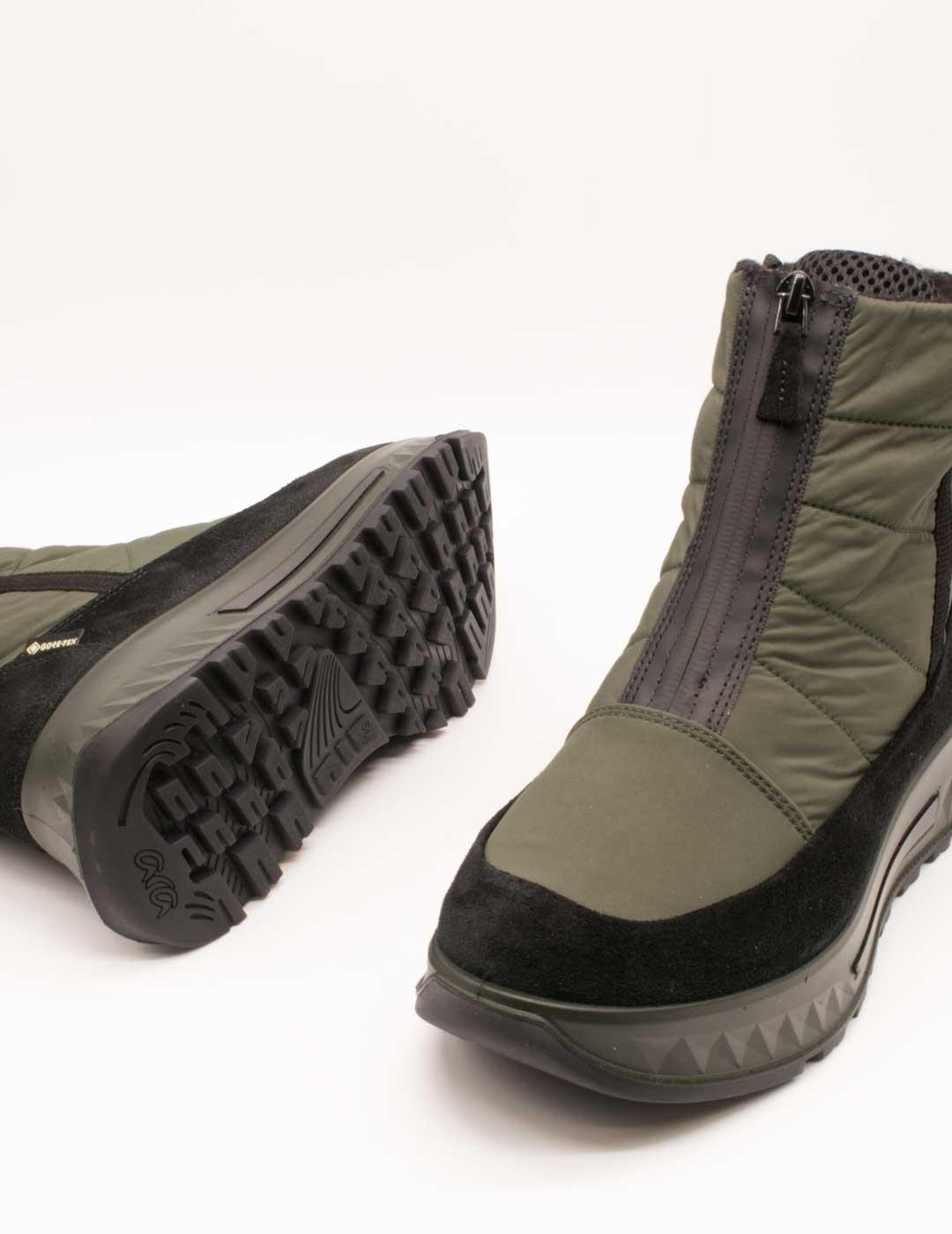 Botín Ara 12-26409-07 Hy-Velour Schwarz-Fango de Mujer