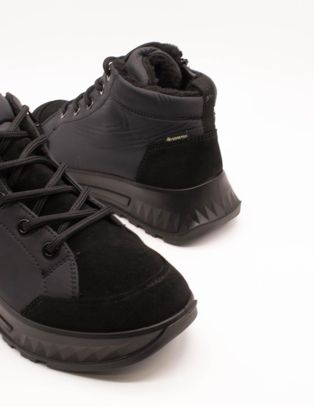 Botín Ara 12-26407-01 Hy-Velour Schwarz de Mujer