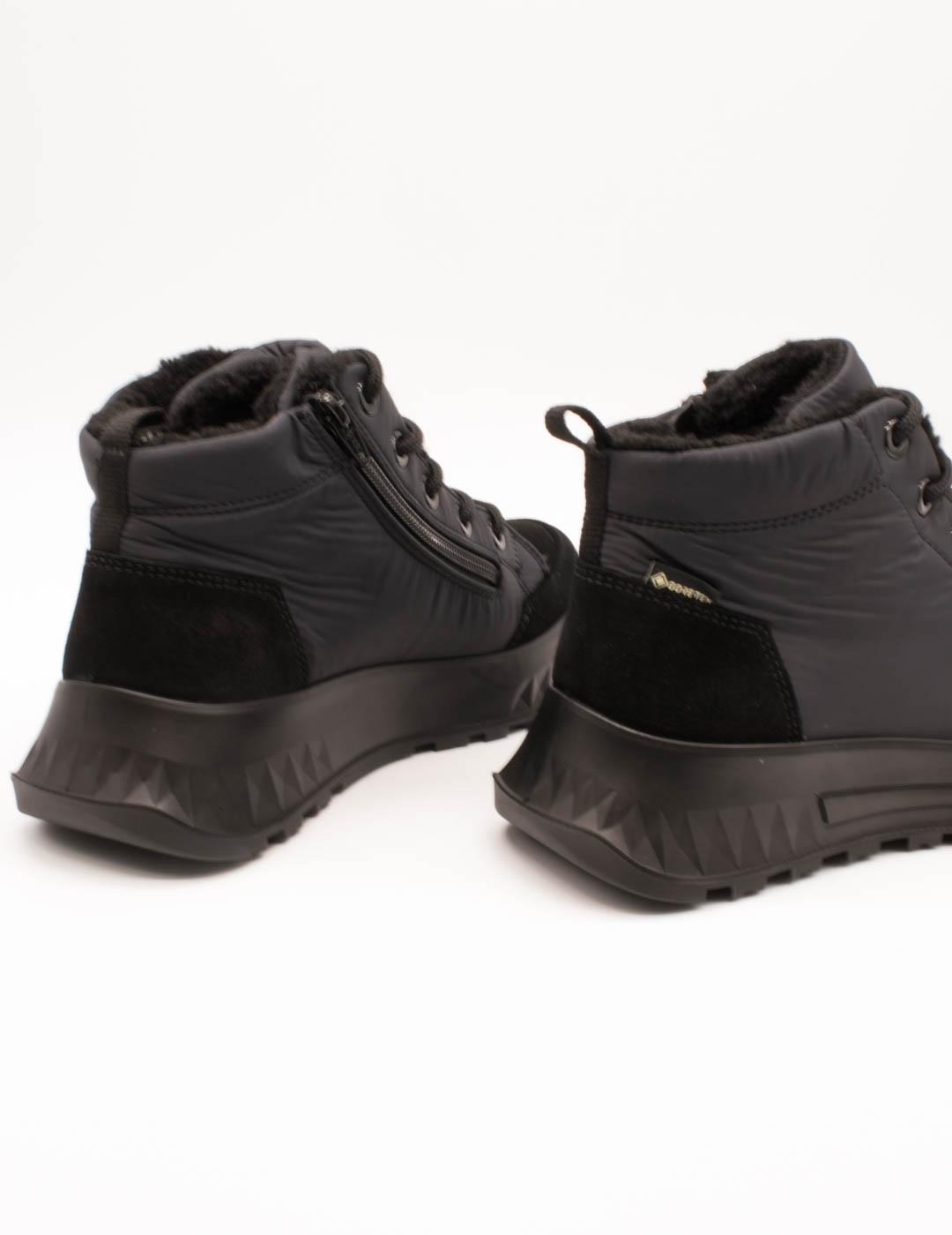 Botín Ara 12-26407-01 Hy-Velour Schwarz de Mujer