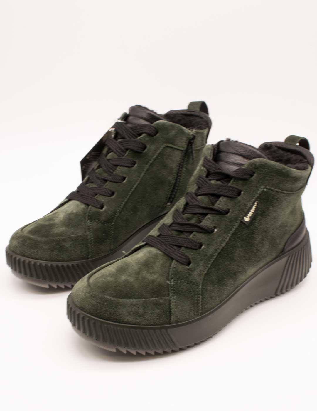 Botín Ara 12-26908-06 Hy-Velour Fango de Mujer