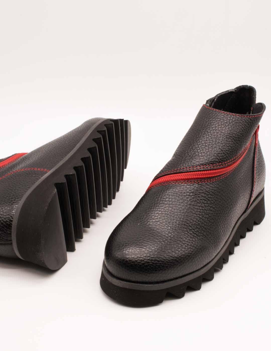 Botín Clamp 11178-01 Finly Black de Mujer