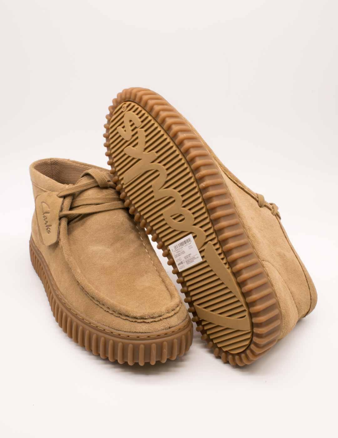 Botín Clarks 26173663 Torhill Hi Dark Sand Suede de Hombre