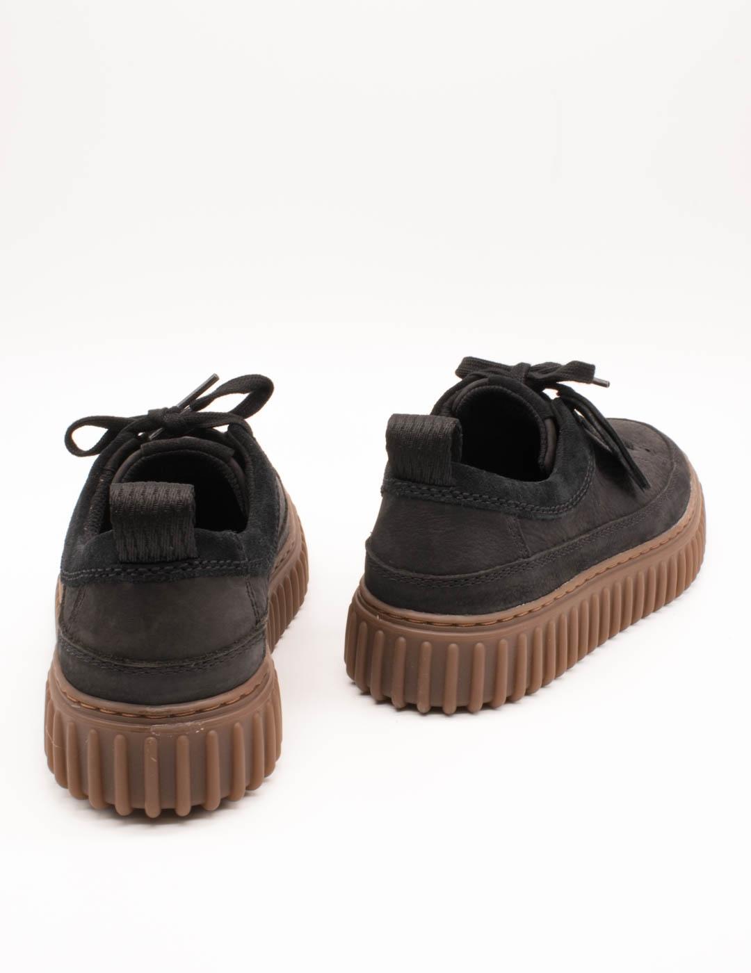 Zapato Clarks 26183470 Torhill Lace Black Nubuck de Hombre