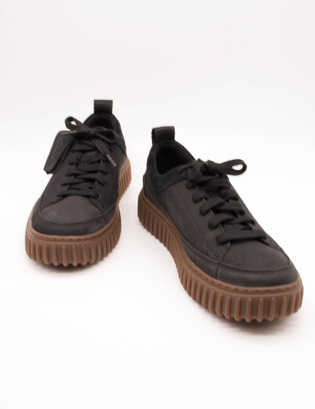 Zapato Clarks 26183470 Torhill Lace Black Nubuck de Hombre