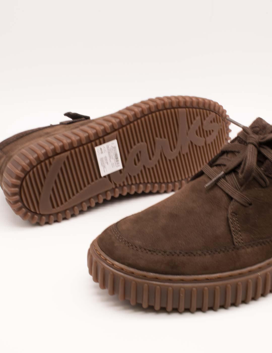 Botín Clarks 26184694 Torhill LaceHI Dark Brown de Hombre