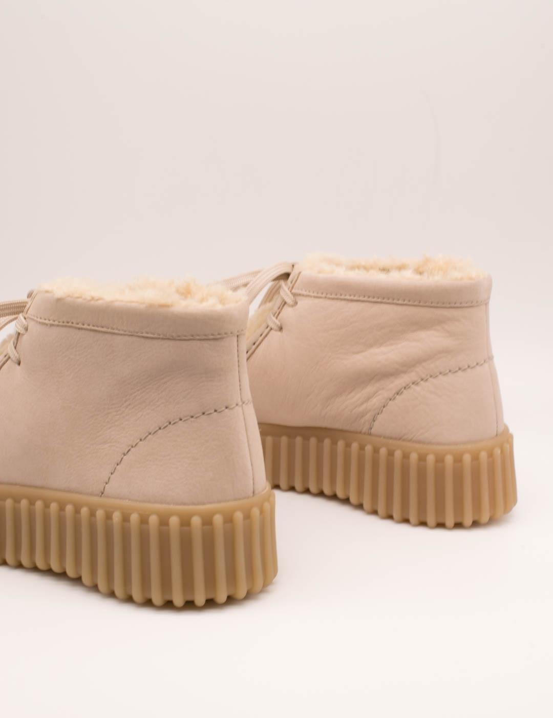 Botín Clarks 26182914 Torhill Moss Sand Wlined de Mujer