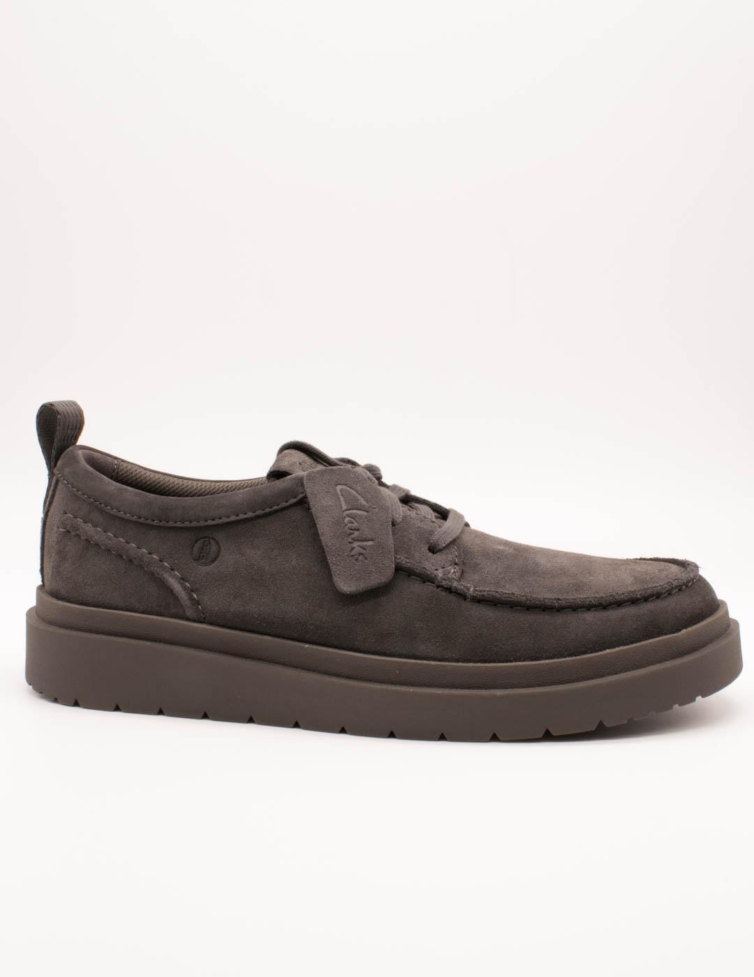 Zapato Clarks 26183404 Polden Moc Dark Grey de Hombre