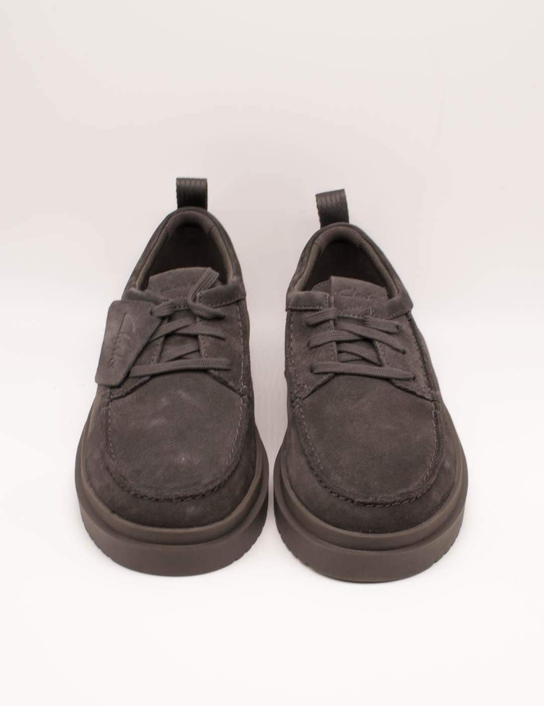 Zapato Clarks 26183404 Polden Moc Dark Grey de Hombre