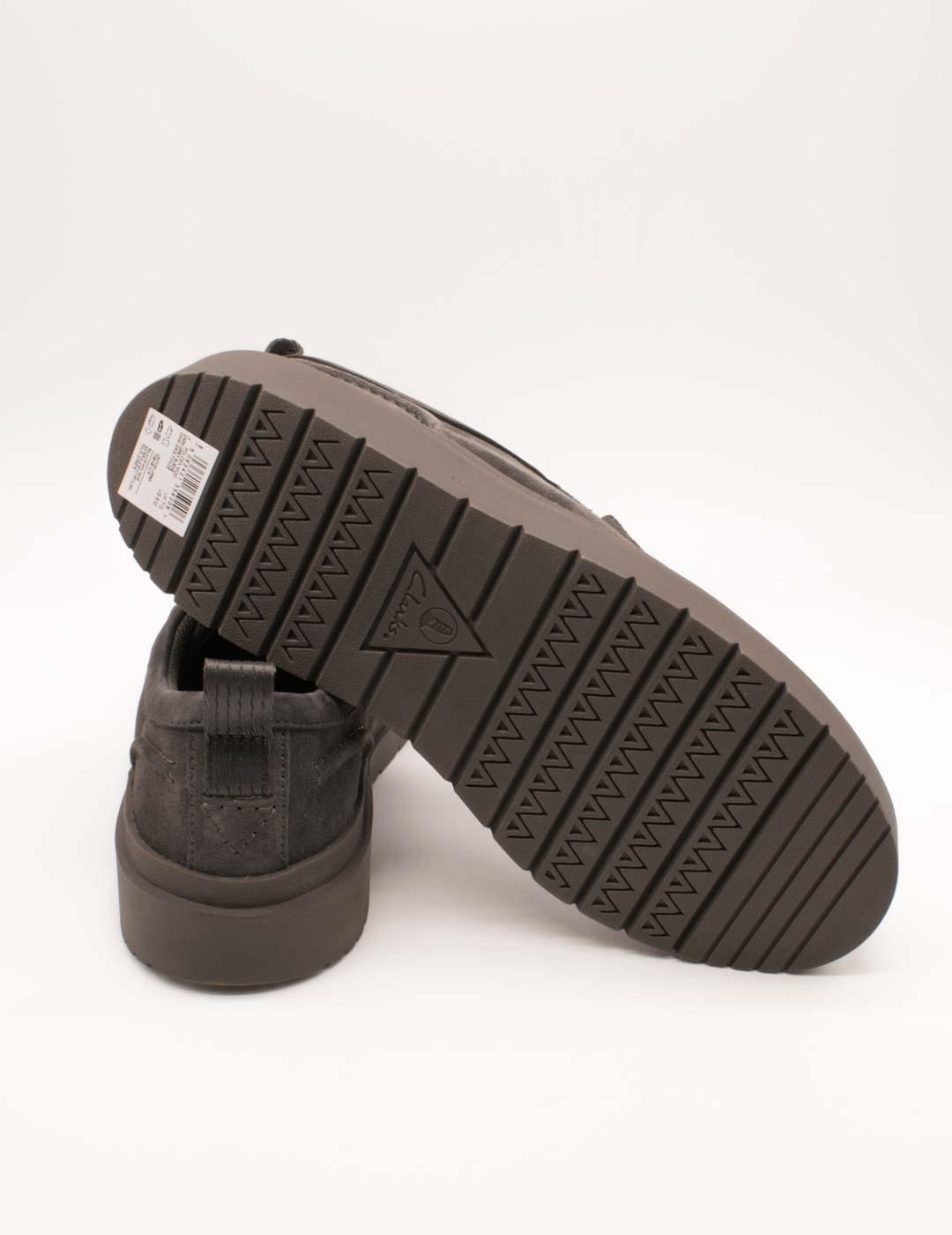 Zapato Clarks 26183404 Polden Moc Dark Grey de Hombre