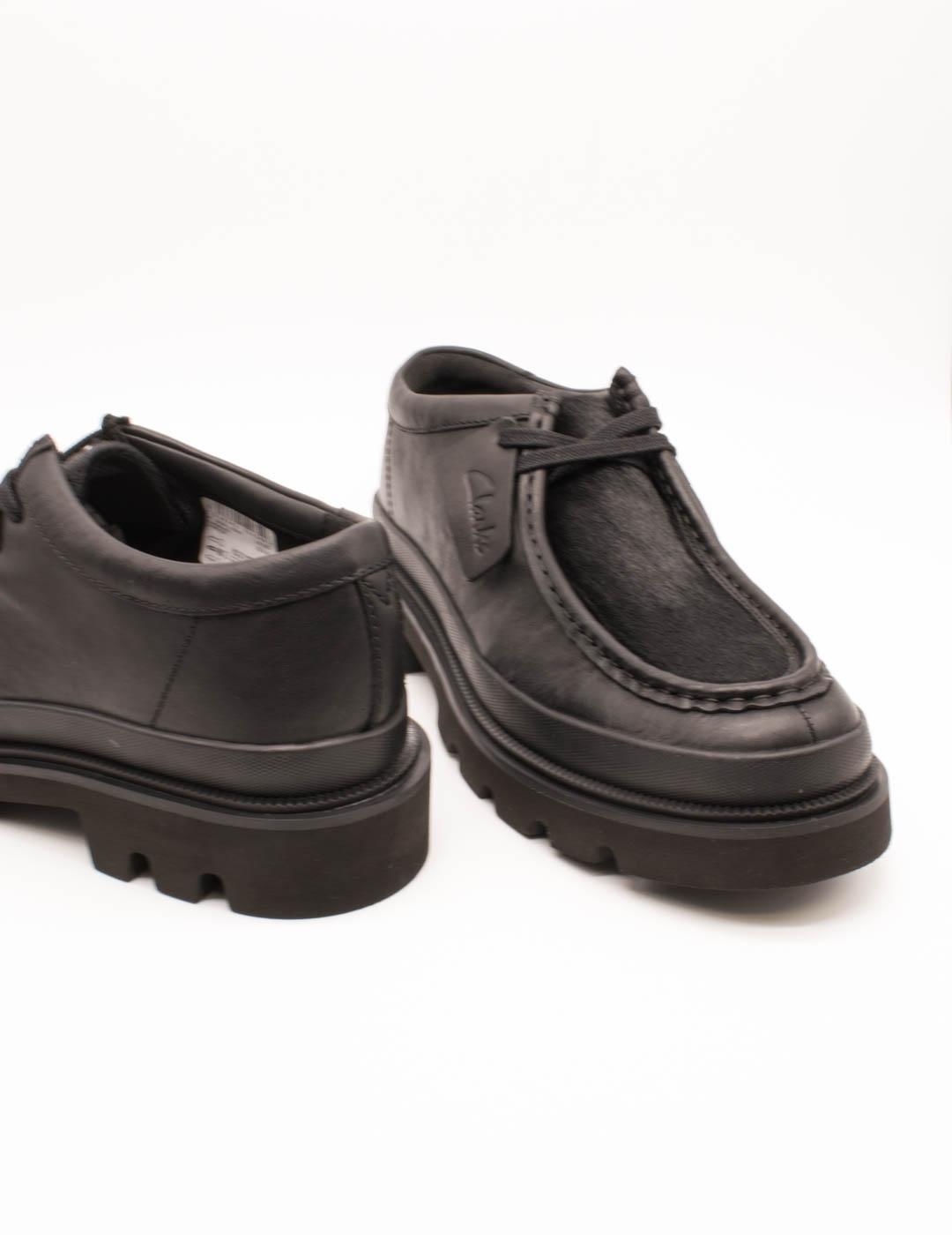 Zapato Clarks 26183896 Badell Seam Black de Hombre