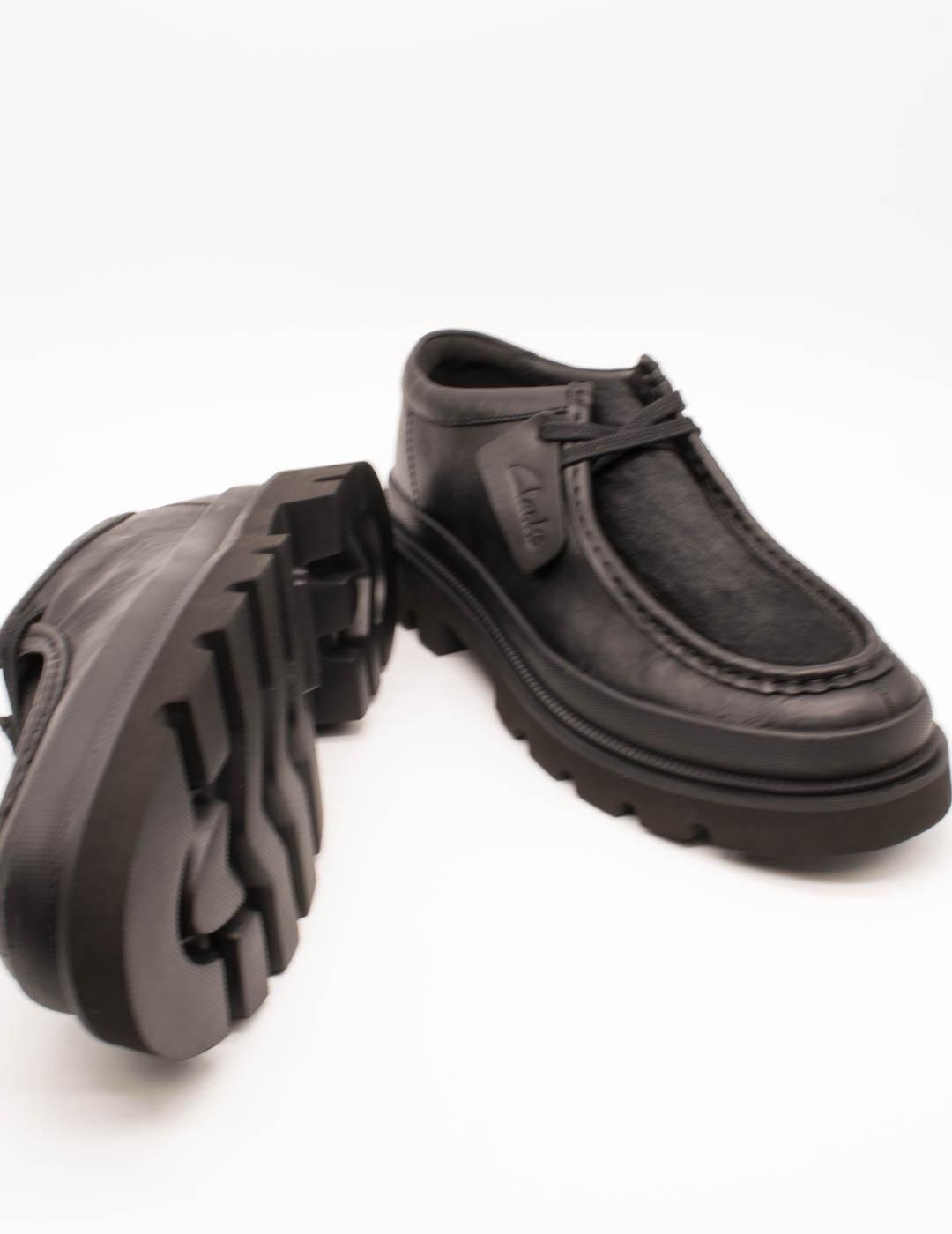 Zapato Clarks 26183896 Badell Seam Black de Hombre