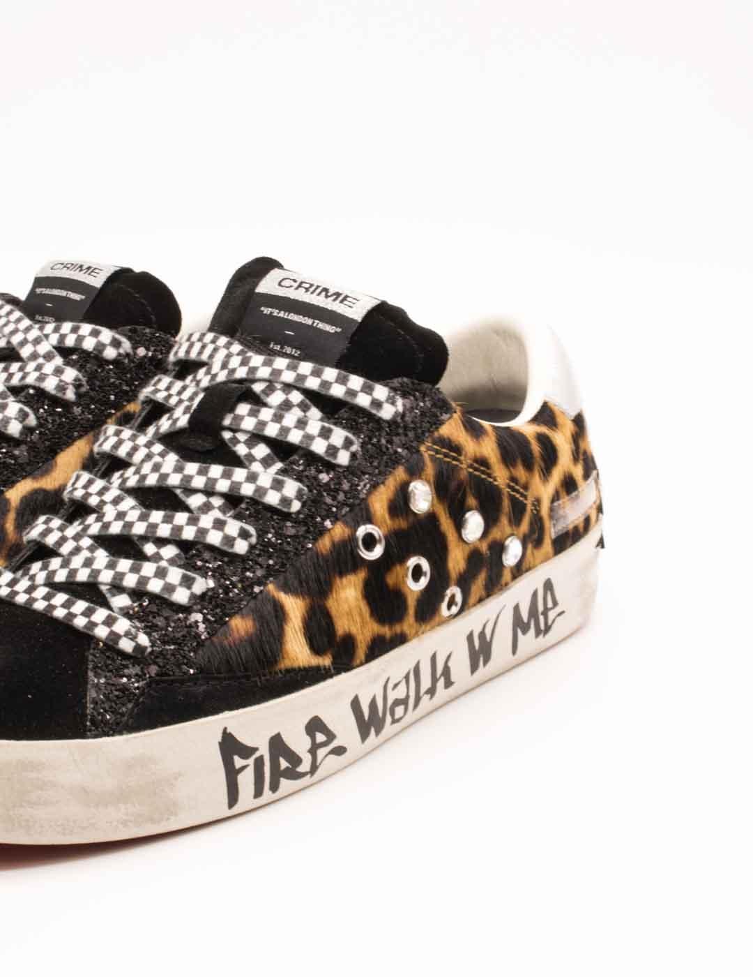 Deportivo Crime London 25007AA8 Distressed Multicolor de Mujer