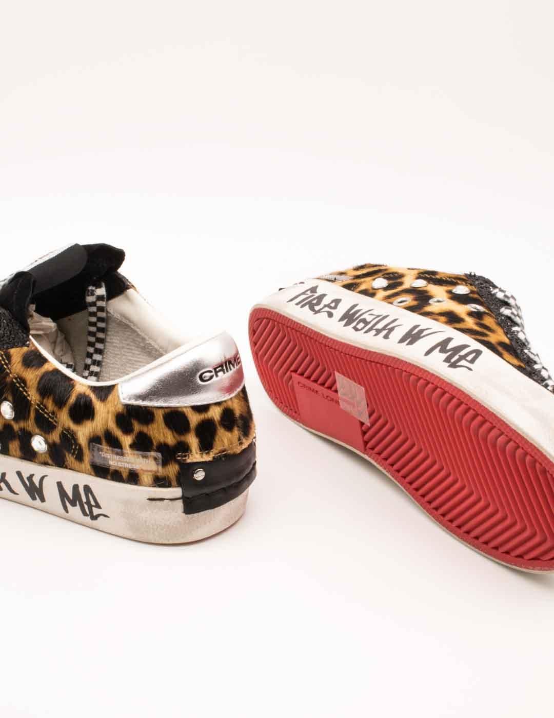 Deportivo Crime London 25007AA8 Distressed Multicolor de Mujer