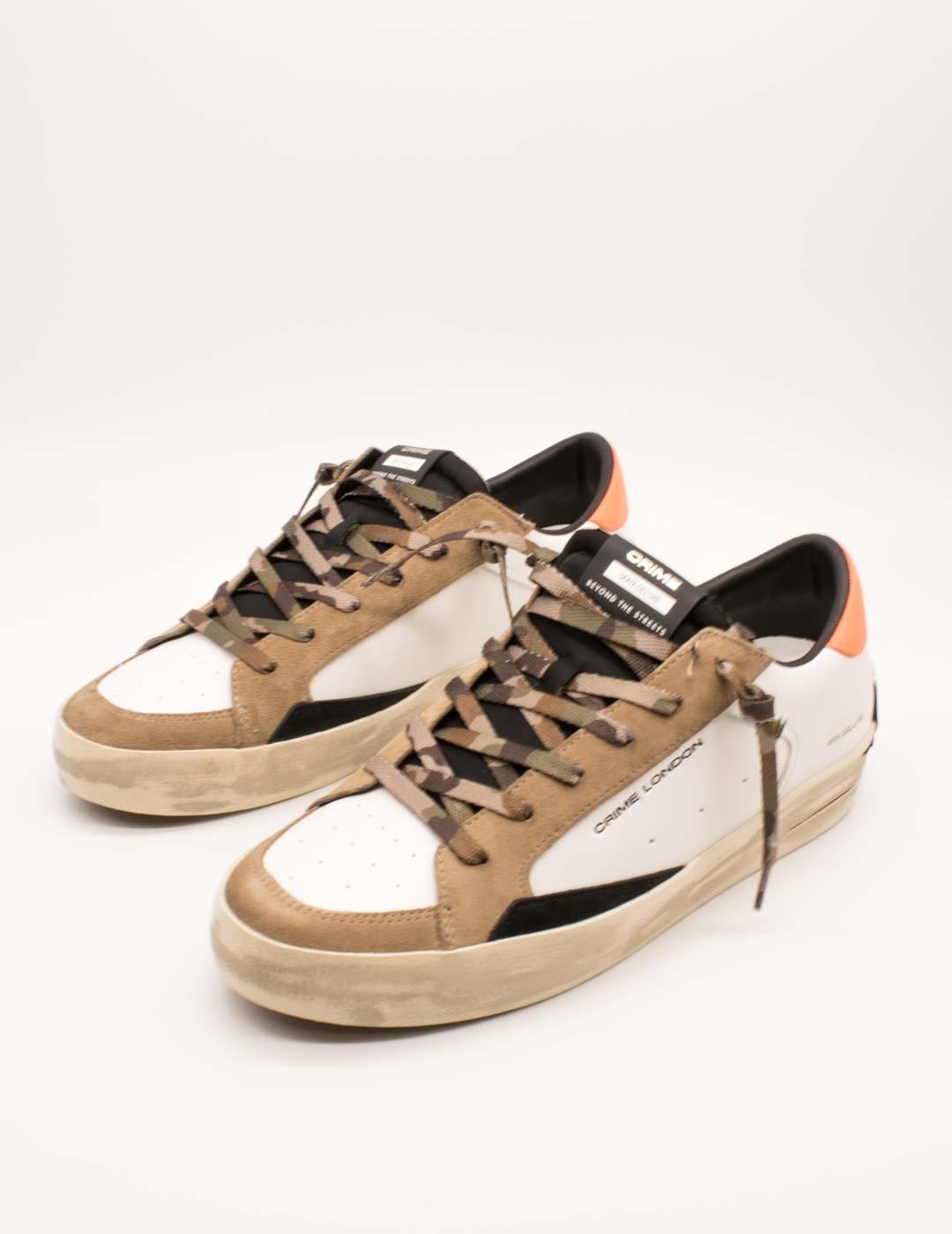 Deportivo Crime London 11106AA8 SK8 Deluxe White de Hombre