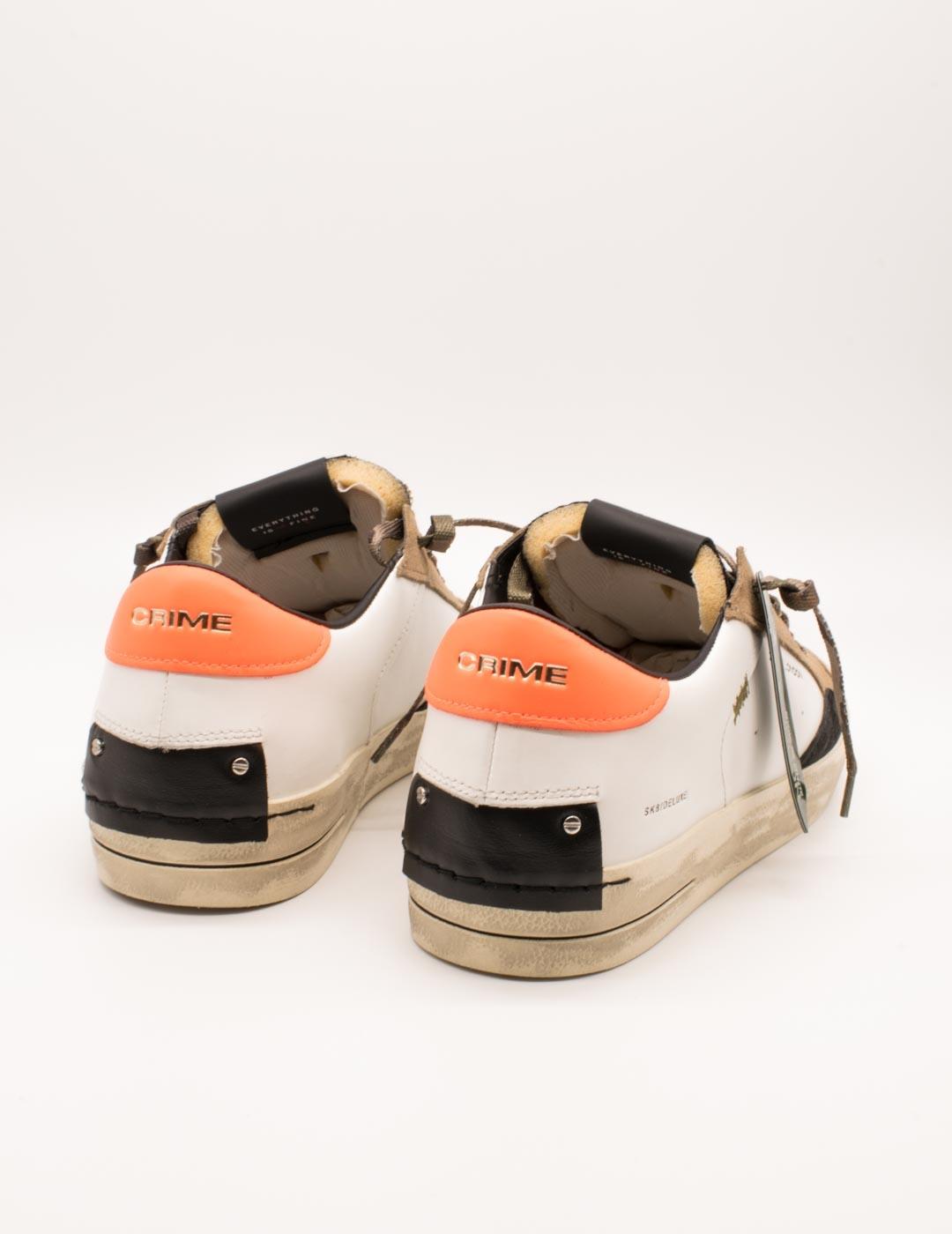 Deportivo Crime London 11106AA8 SK8 Deluxe White de Hombre