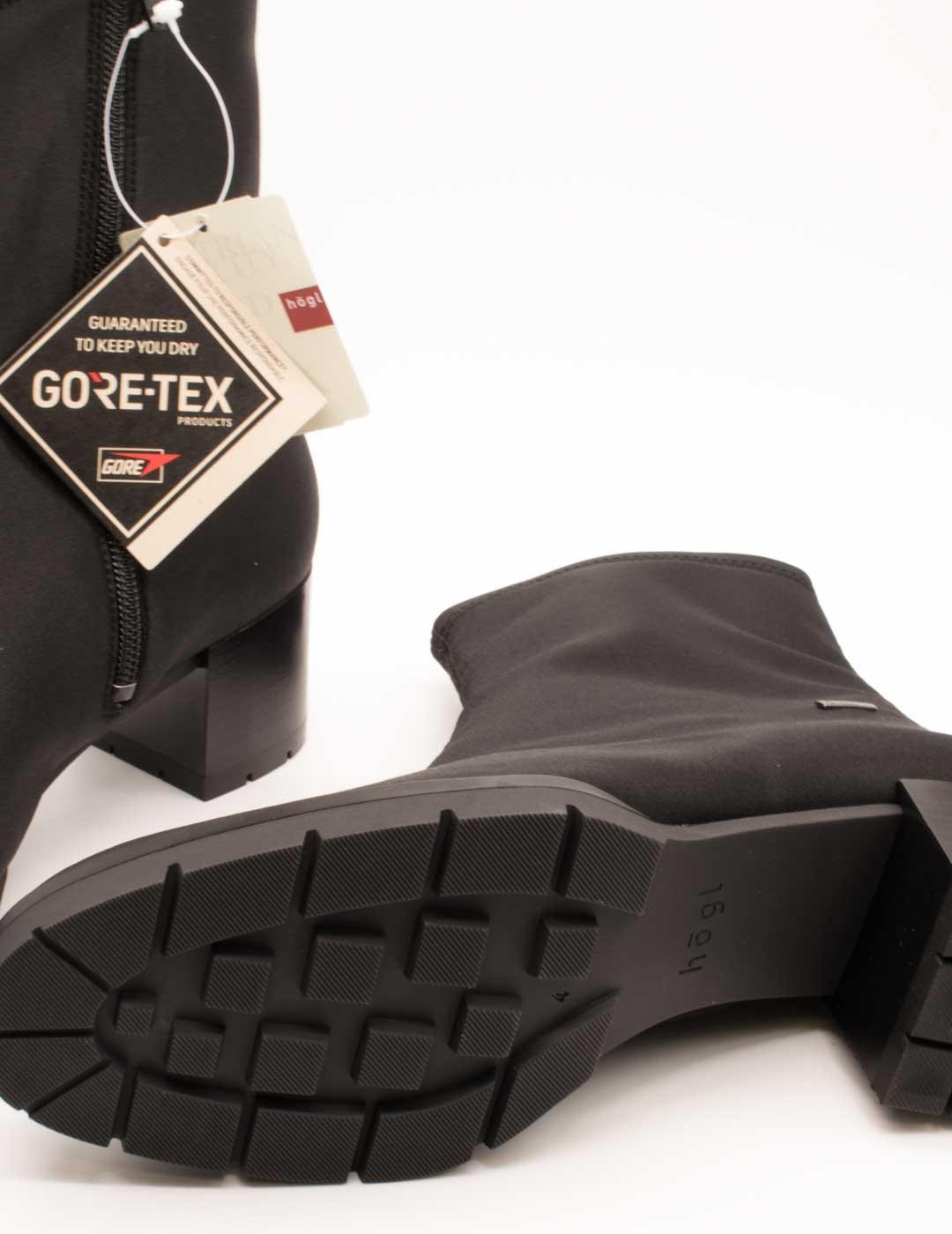 Botín Hogl 134828-0100 Dry-Stretch Schwarz de Mujer