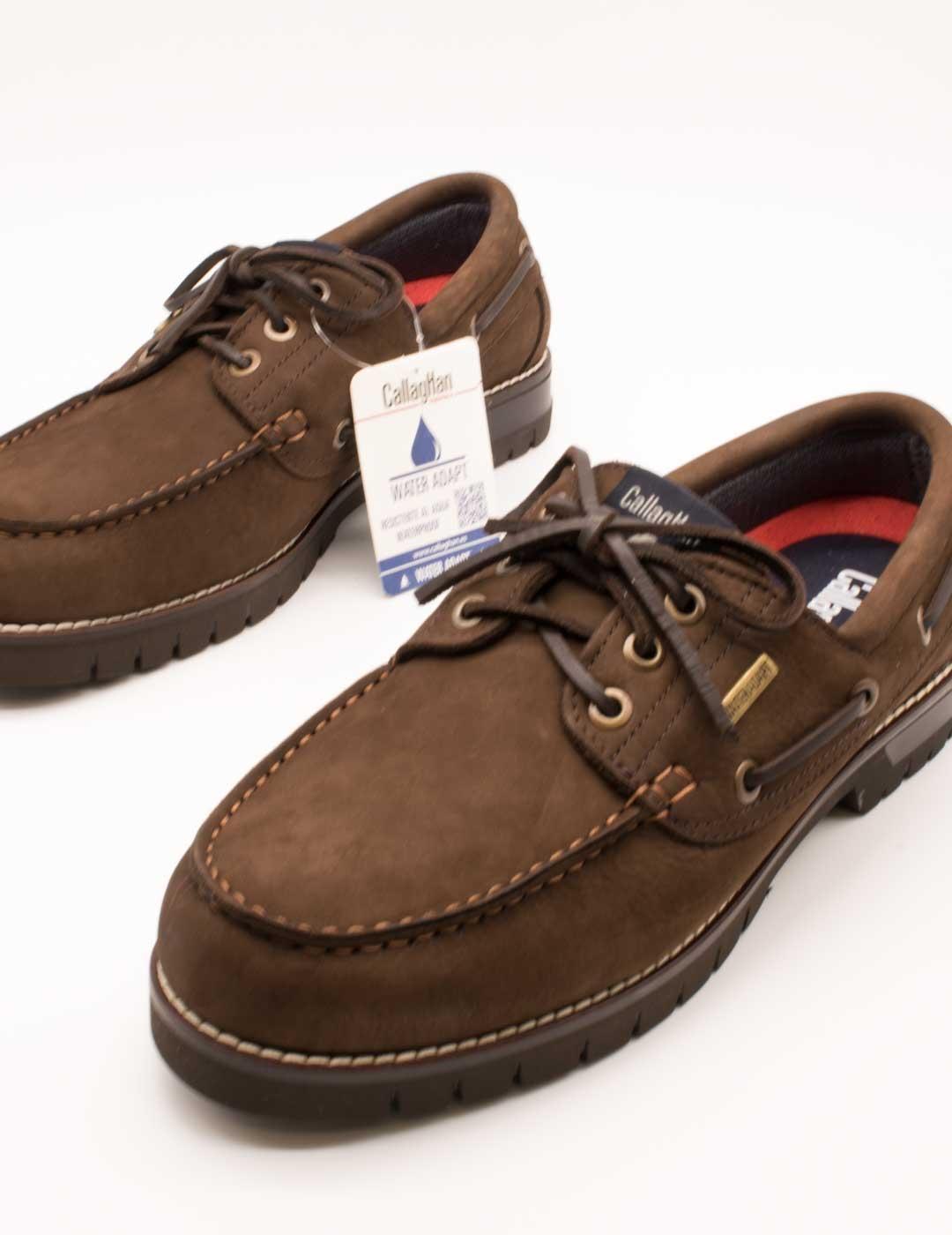 Zapato Callaghan 50100 N.val Hidro Marrón de Hombre