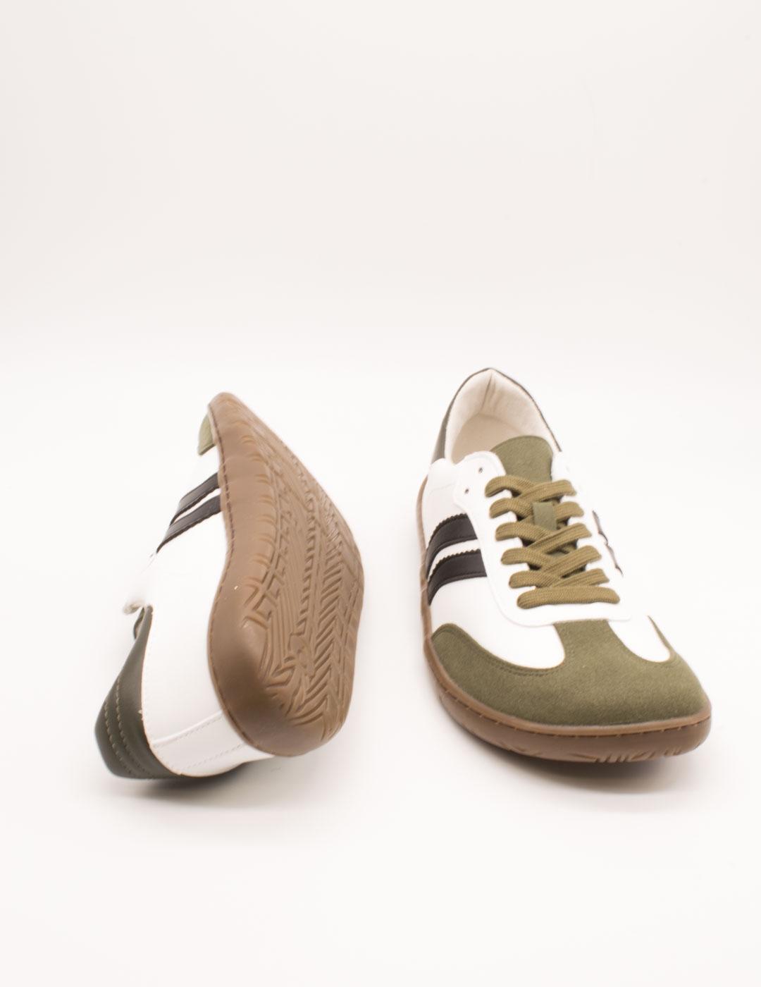 Deportivo Coqueflex 4415 Suede Micropelle kaki de Hombre