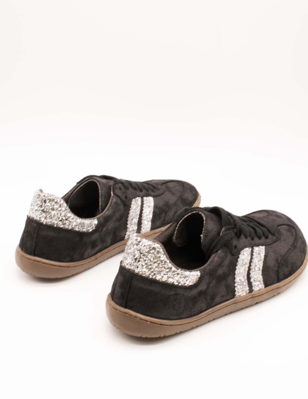 Deportivo Coqueflex 4415 Microstar Gliter Negro de Mujer