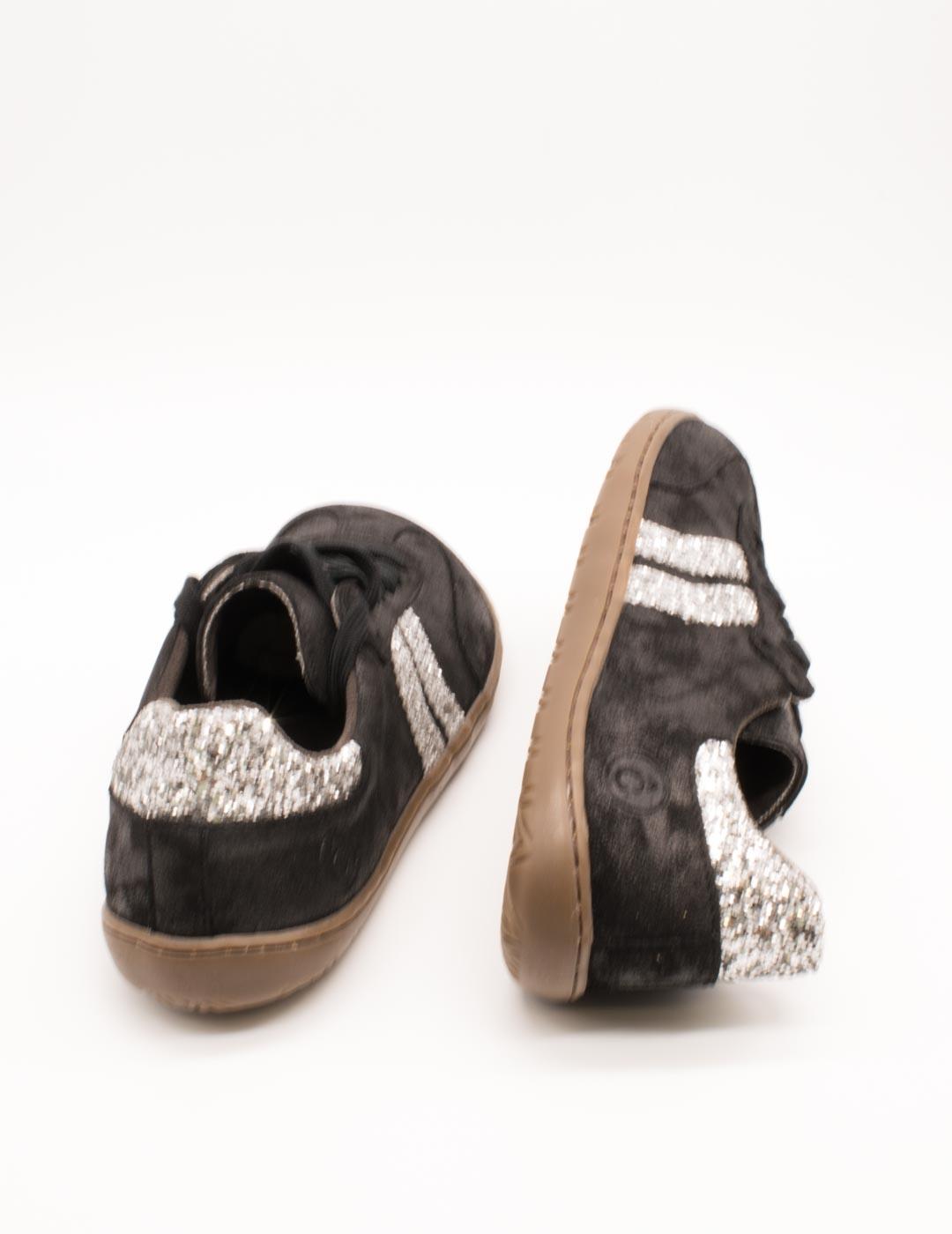 Deportivo Coqueflex 4415 Microstar Gliter Negro de Mujer