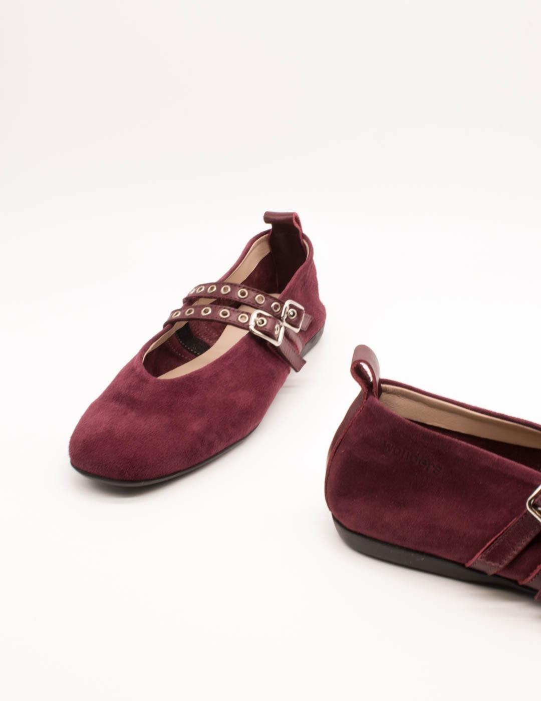 Bailarina Wonders A-86133 Ante Velvet Vino de Mujer